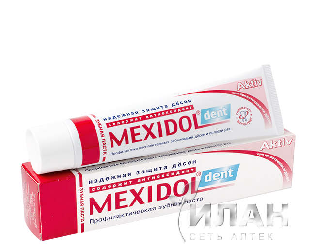 Зубная паста Мексидол дент Актив (Mexidol dent Aktiv)